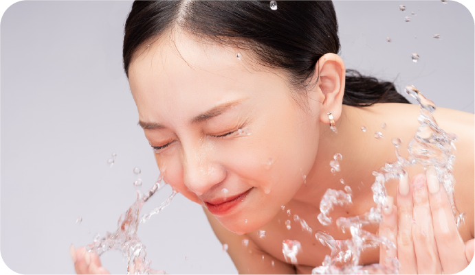 汗や水でもメイクが落ちない