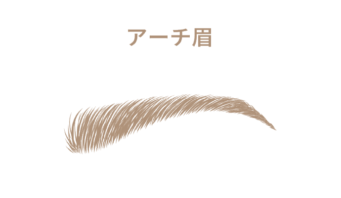 アーチ眉