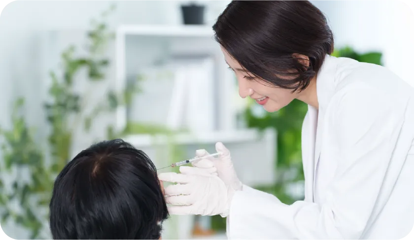 注入量・部位を目的に応じて細かく調整する