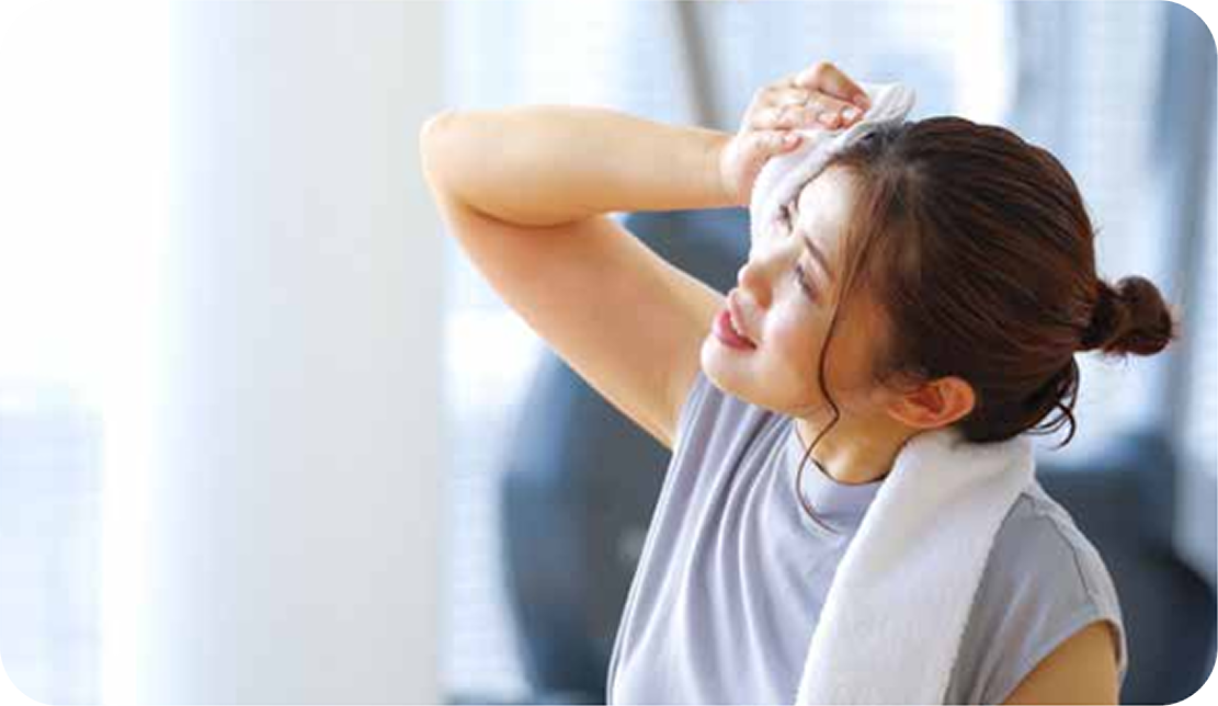 発汗バランスの変化