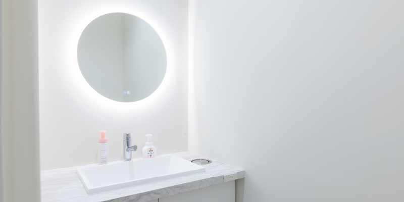 洗顔・麻酔(必要に応じて)